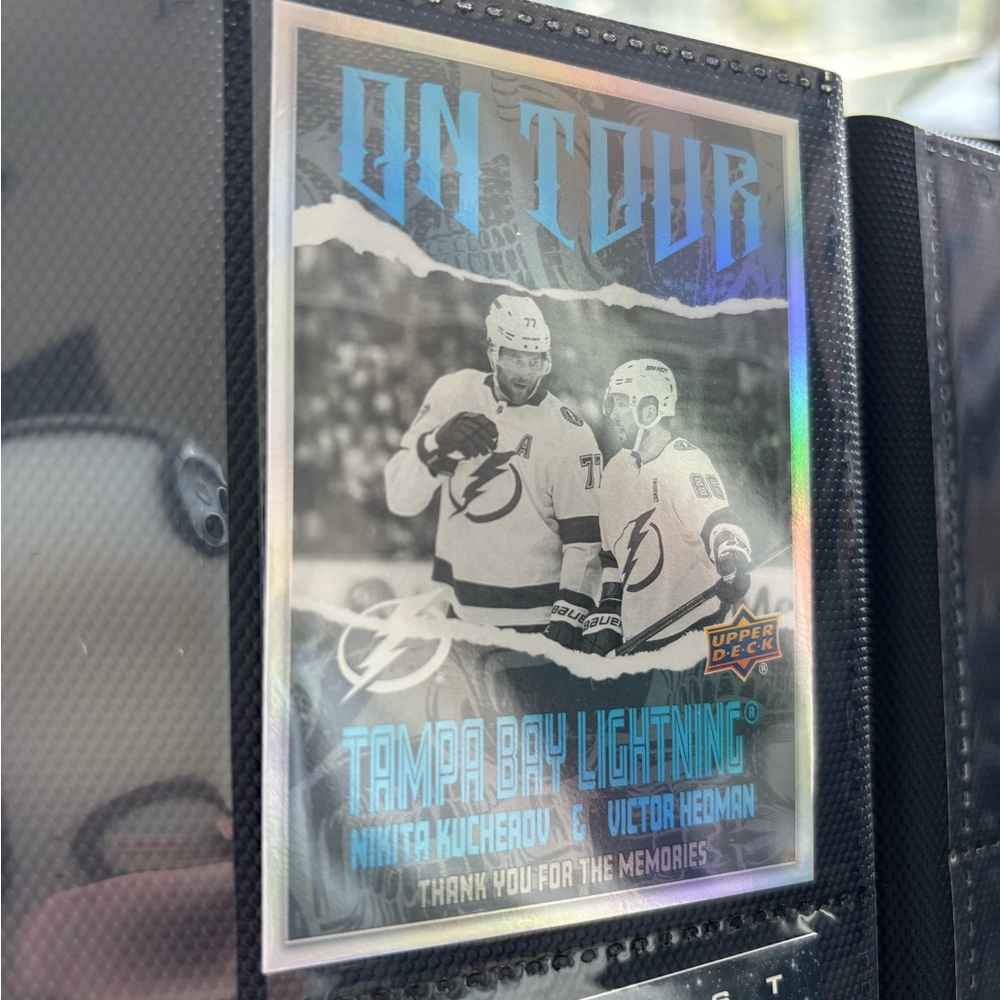 Tampa Bay Lightning On Tour Card Victor Hedman Nikita Kucherov
